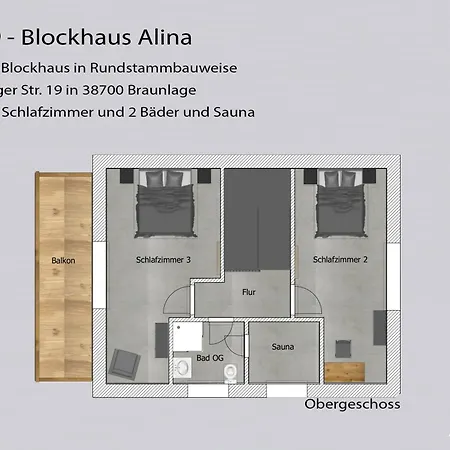 Feriehus Auszeit Im Harz - Haus 9 Blockhaus Alina Braunlage